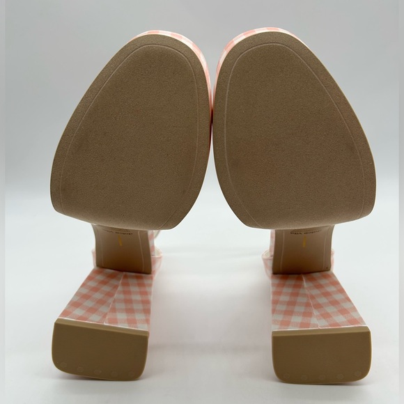 Dolce Vita Byrdie Golf Pink Gingham Platform Heels | 90s Style | Size 8.5 NWB - Picture 10 of 15